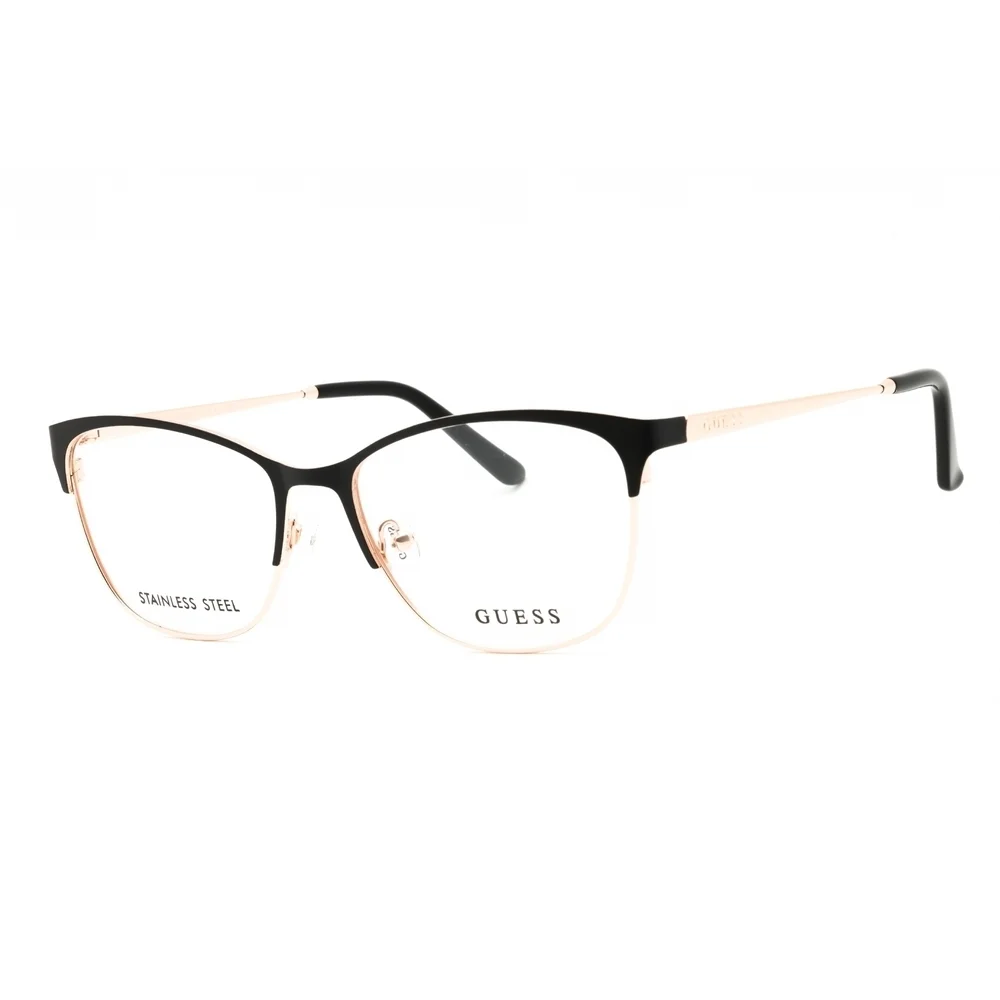 NWT Guess GU2766 Matte Black Rectangle 53mm Eyeglasses